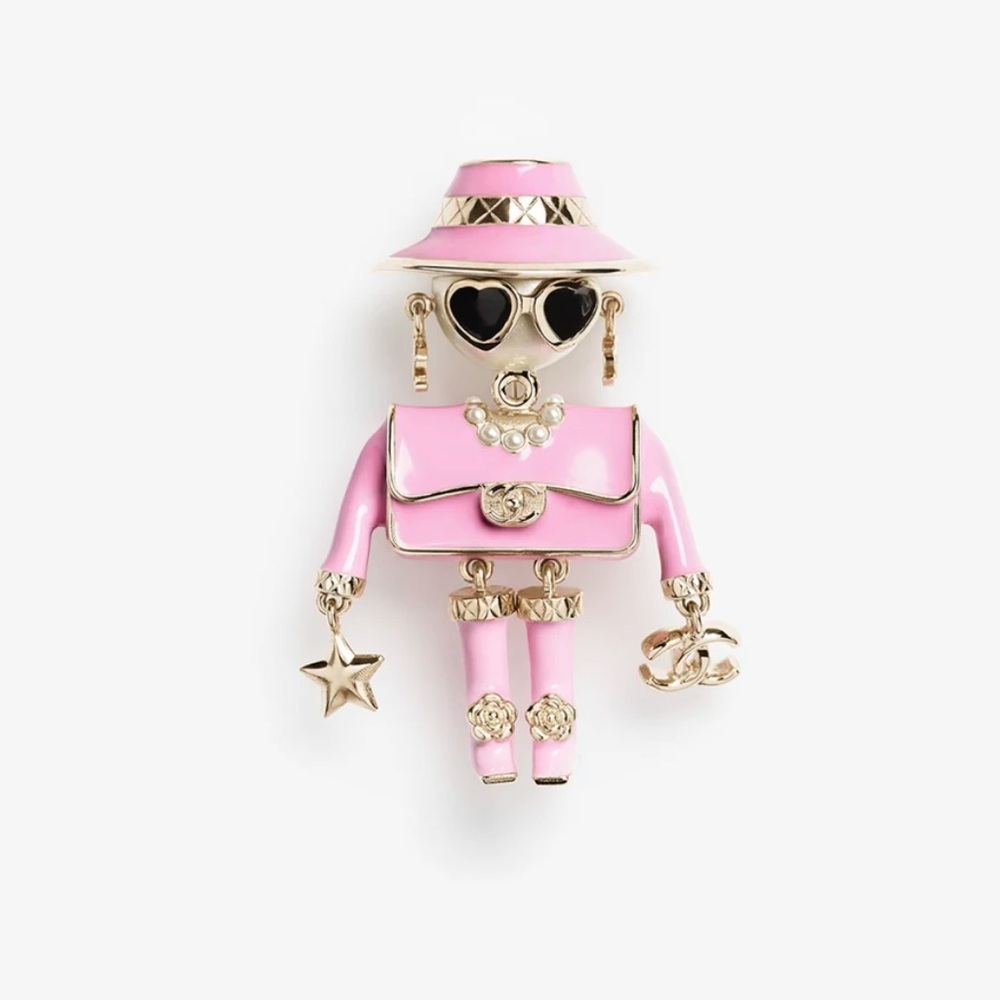 Chanel Limited Edition New Chic Pink Fashionista Brooch fall winter 25